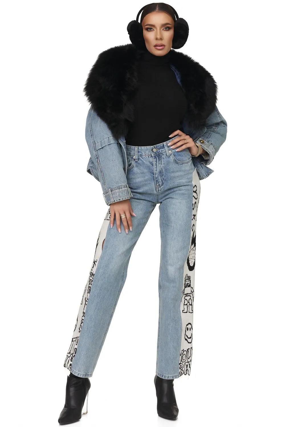 Blugi dama casual bleu Medelia Bogas sold by bogas product image thumbnail 3