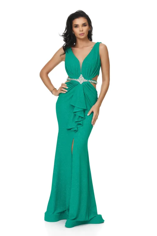 Rochie dama lunga verde Sesia Bogas sold by bogas