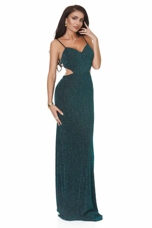 Rochie dama lunga verde Jalyn Bogas sold by bogas