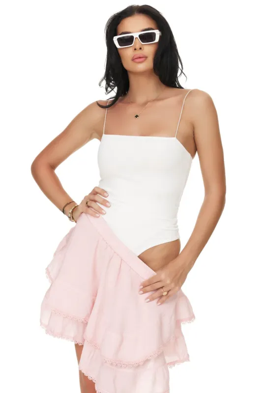 Body dama lycra alb Areta Bogas sold by bogas