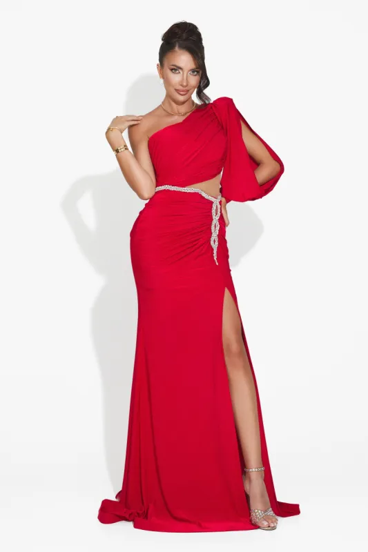 Rochie dama lunga rosie Rirena Bogas sold by bogas