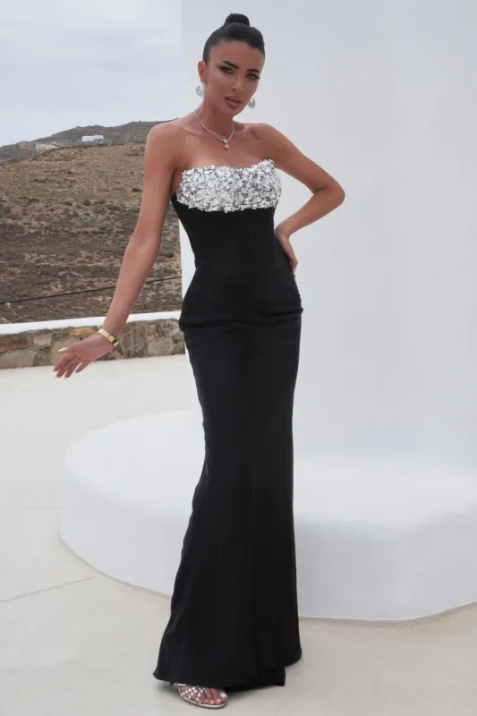 Rochie dama lunga neagra Cabrala Bogas sold by bogas