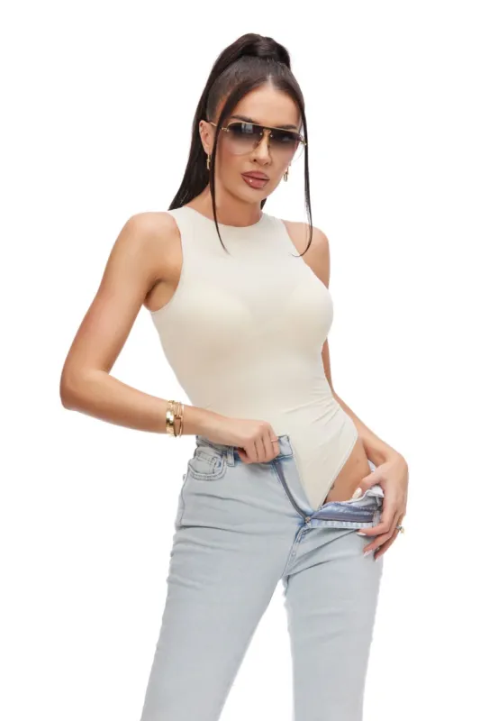 Body dama casual modelator bej Prevus Bogas sold by bogas