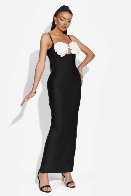Rochie dama lunga neagra Welanya Bogas sold by bogas
