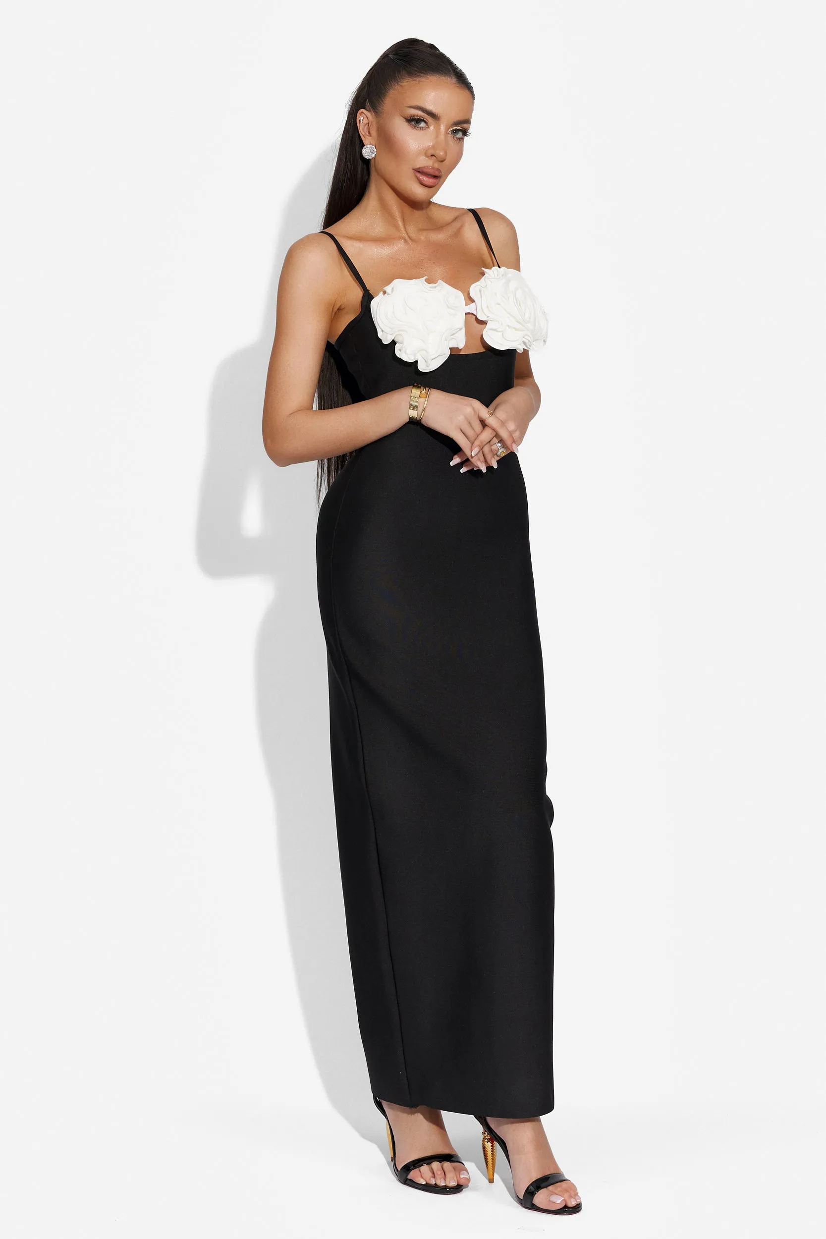 Rochie dama lunga neagra Welanya Bogas sold by bogas product image thumbnail 2