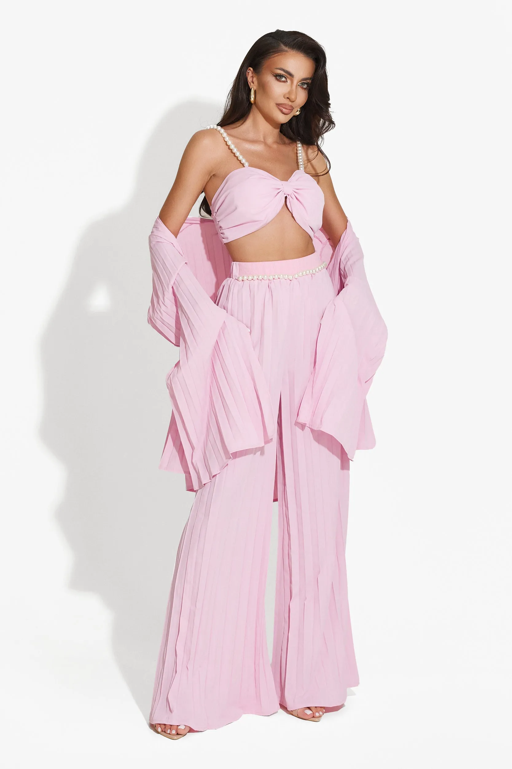 Compleu cu pantaloni roz Rifana Bogas sold by bogas product image thumbnail 3