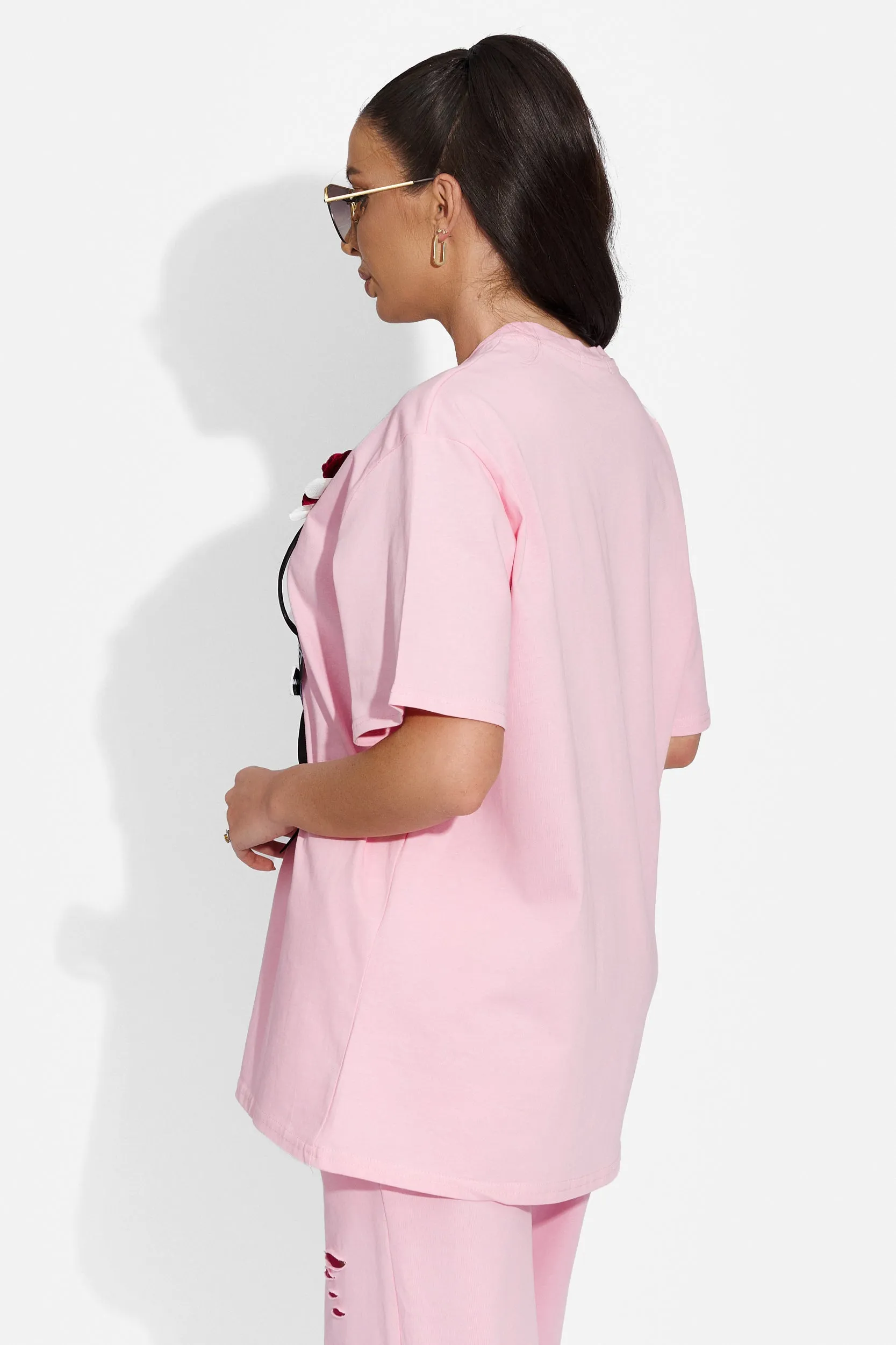 Pantaloni dama casual roz Lavile Bogas sold by bogas product image thumbnail 4