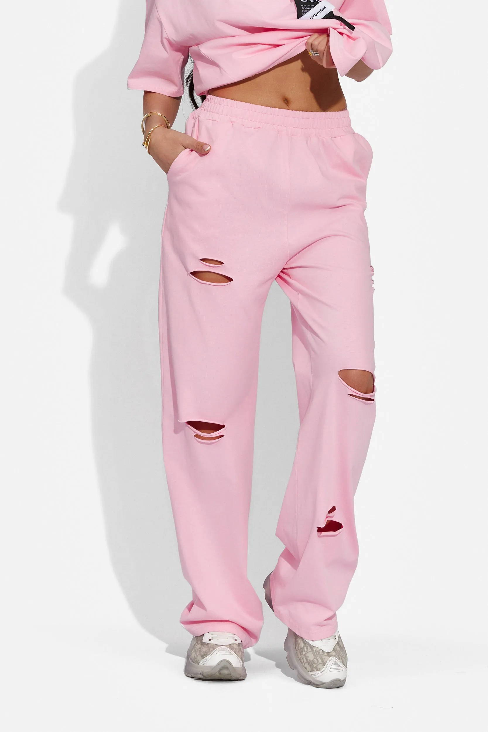 Pantaloni dama casual roz Lavile Bogas sold by bogas product image thumbnail 5