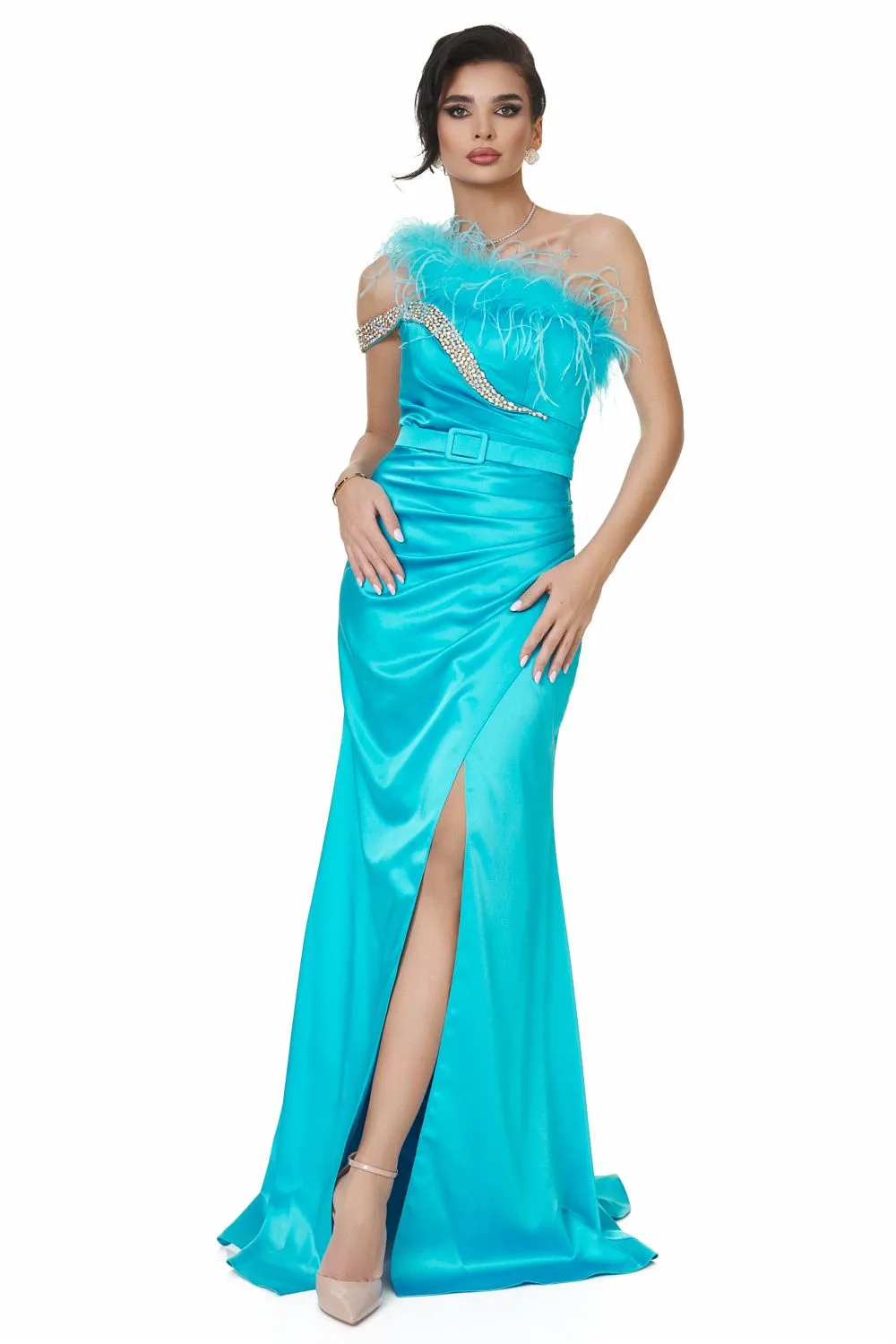 Rochie dama lunga albastra Vomisla Bogas sold by bogas product image thumbnail 2