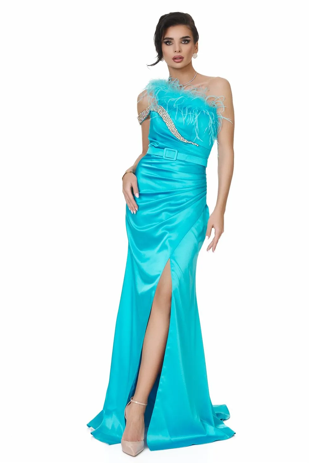 Rochie dama lunga albastra Vomisla Bogas sold by bogas product image thumbnail 3