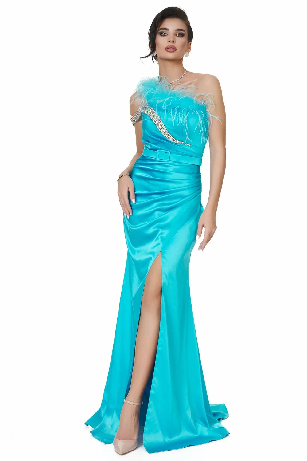 Rochie dama lunga albastra Vomisla Bogas sold by bogas product image thumbnail 4