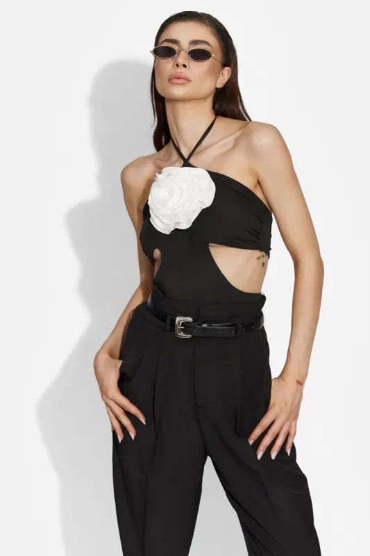 Body dama elegant negru Aishani Bogas sold by bogas