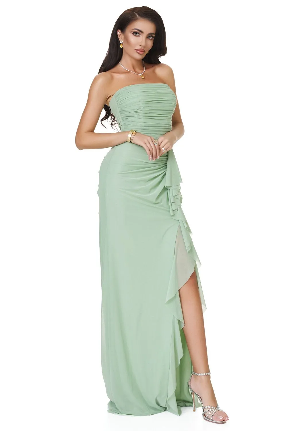 Rochie dama lunga verde mint Petynina Bogas sold by bogas product image thumbnail 2