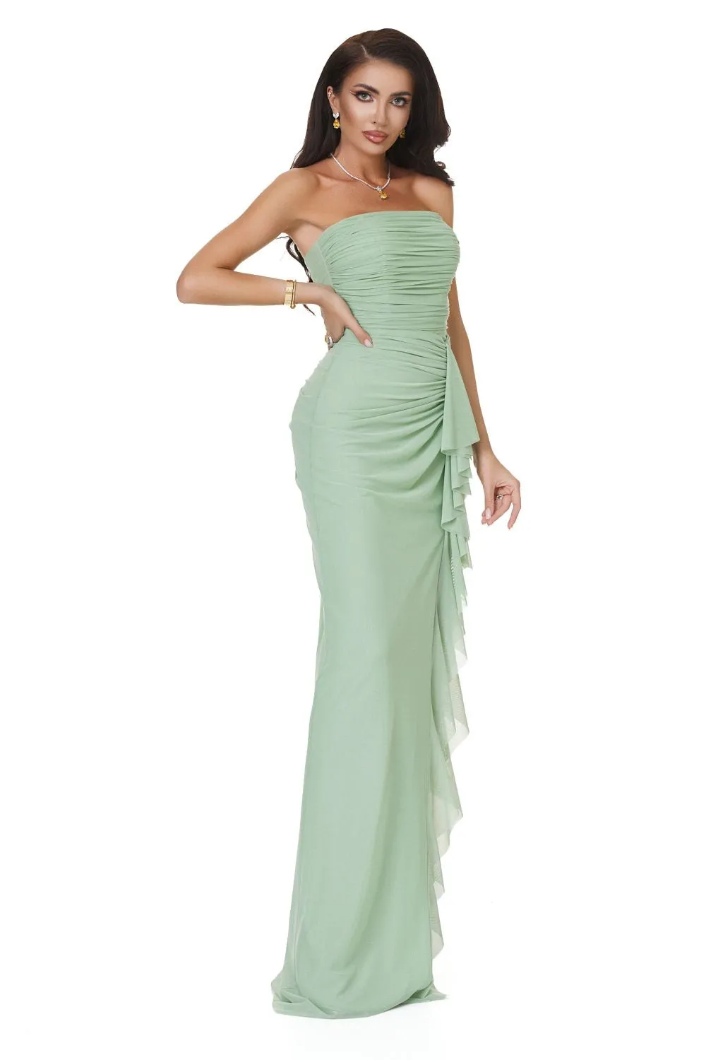 Rochie dama lunga verde mint Petynina Bogas sold by bogas product image thumbnail 4