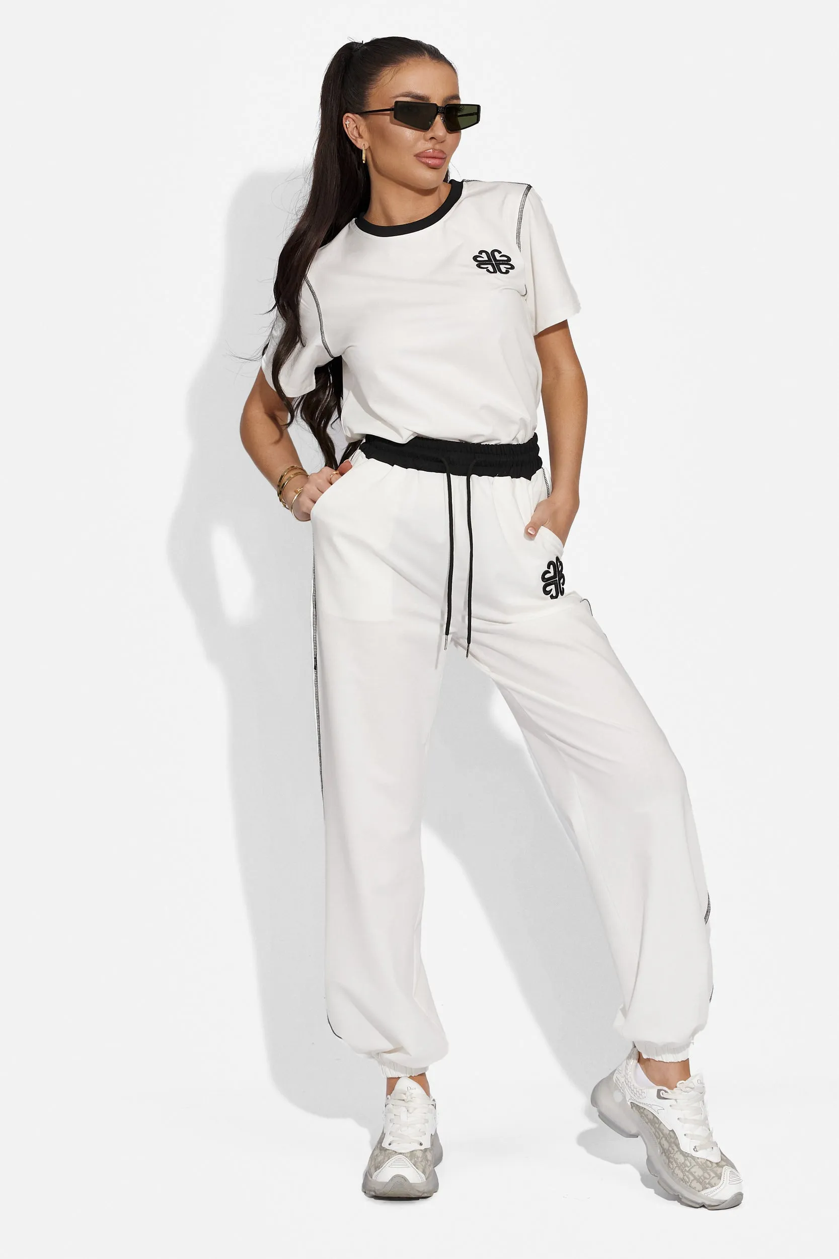 Trening dama casual alb Leonora Bogas sold by bogas product image thumbnail 4