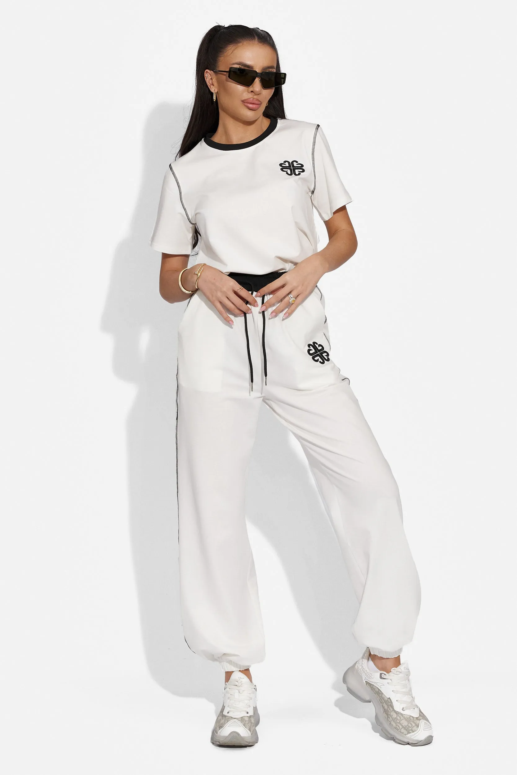 Trening dama casual alb Leonora Bogas sold by bogas product image thumbnail 3