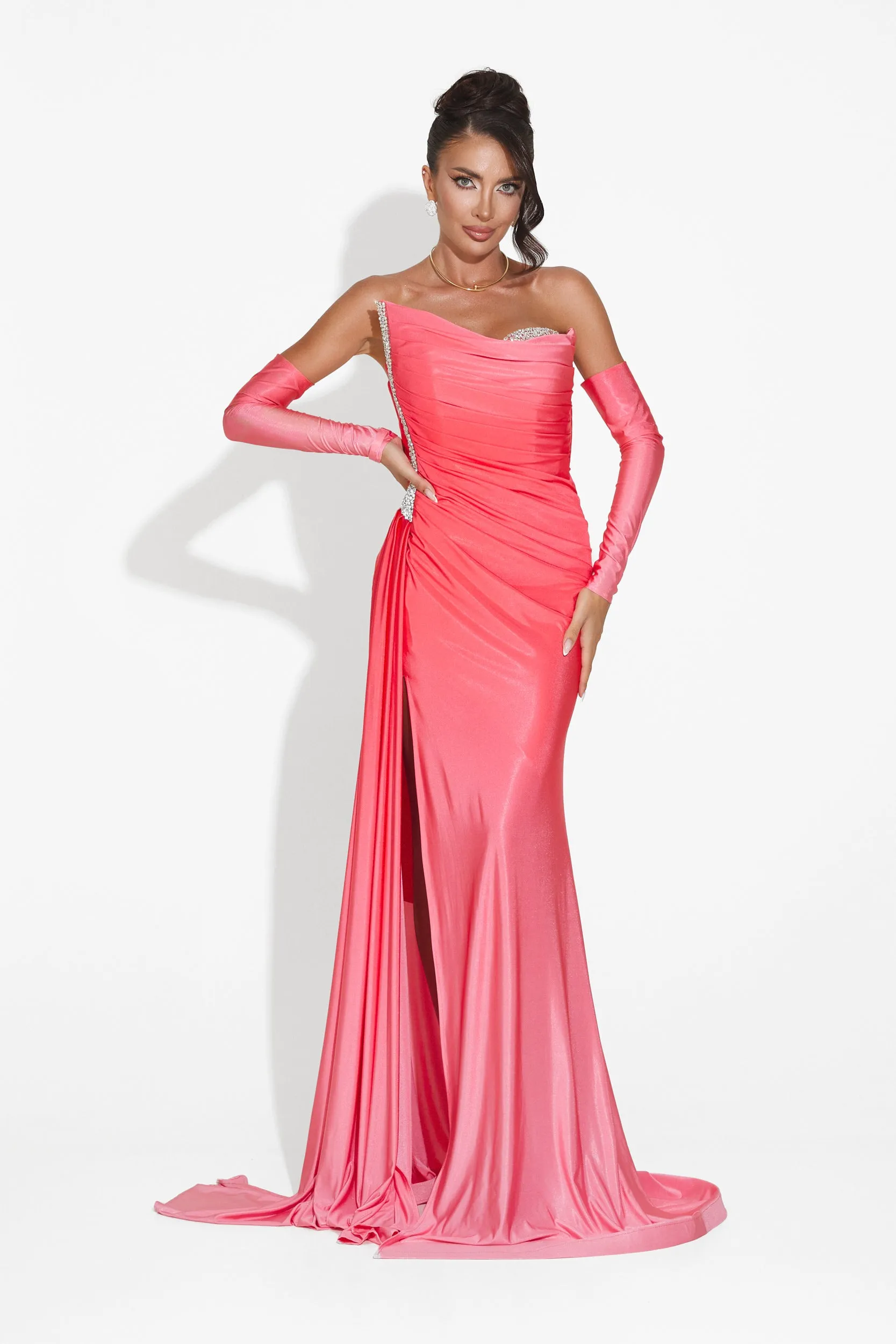 Rochie dama lunga fucsia Evimea Bogas sold by bogas product image thumbnail 5