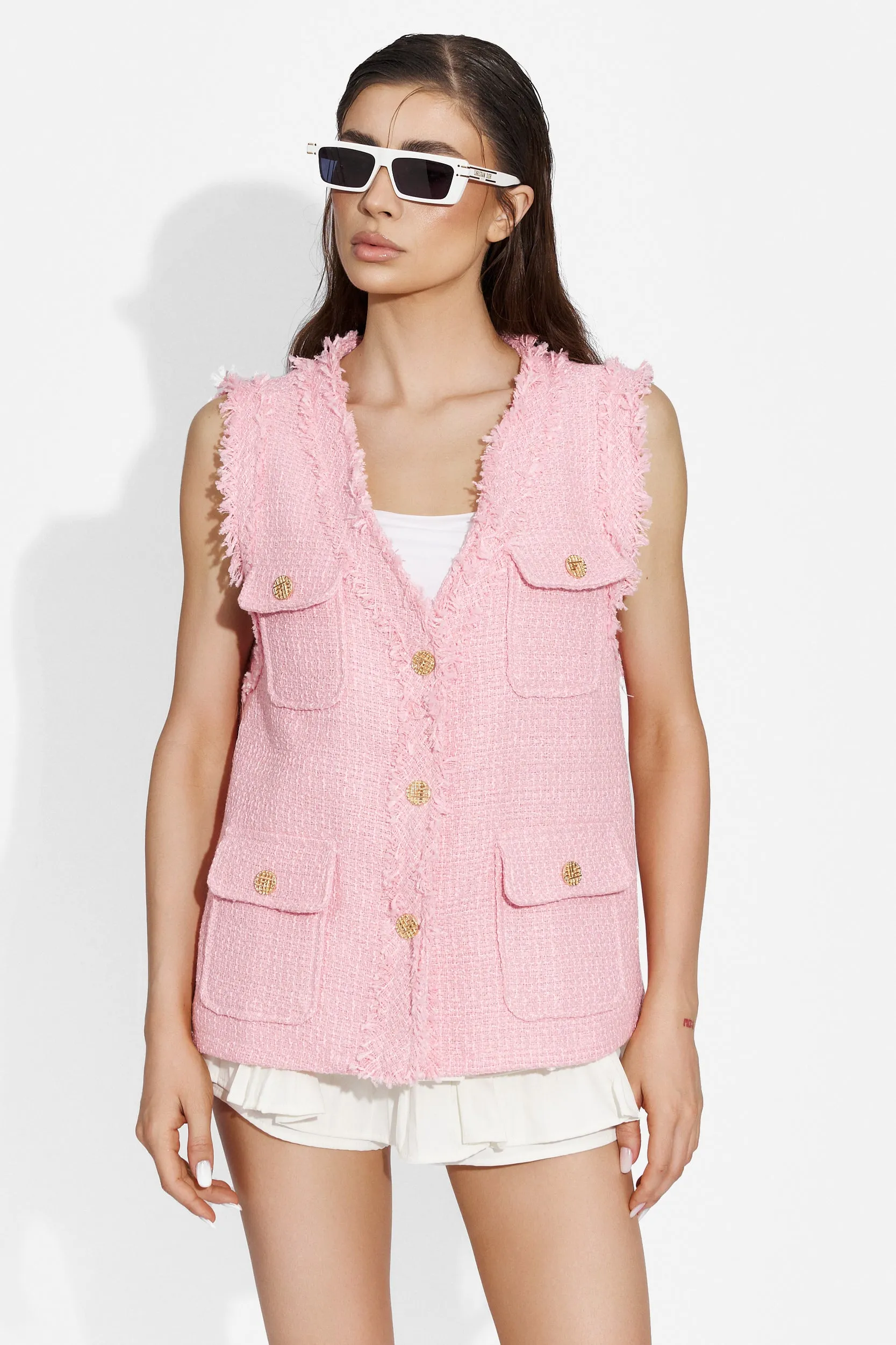 Vesta dama eleganta roz Nastyru Bogas sold by bogas