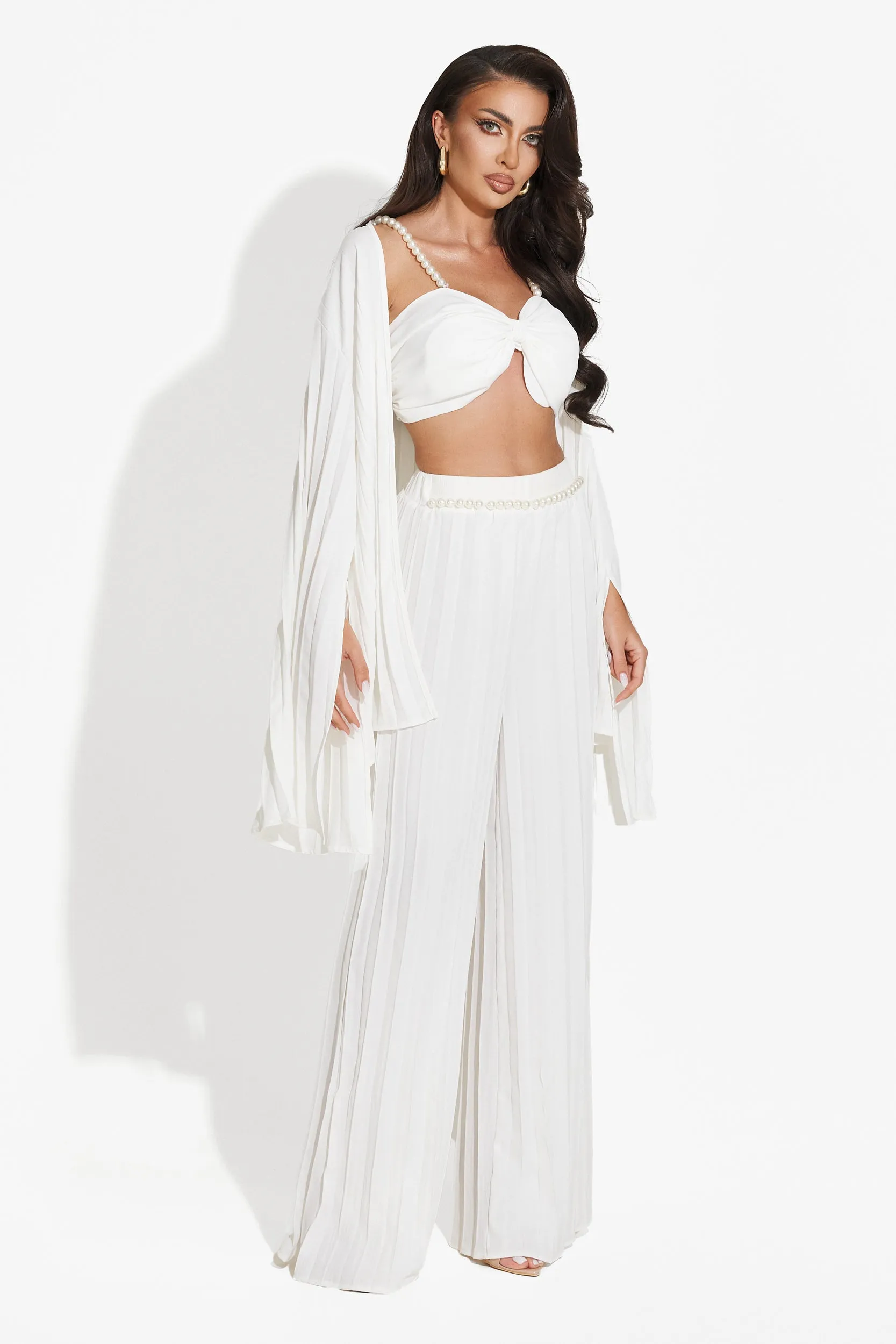 Compleu cu pantaloni alb Rifana Bogas sold by bogas product image thumbnail 2