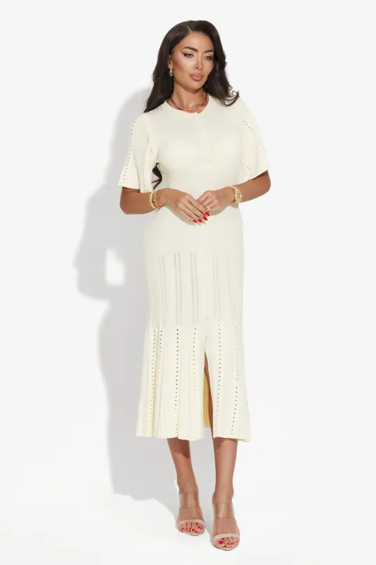 Rochie dama lunga bej Melona Bogas sold by bogas