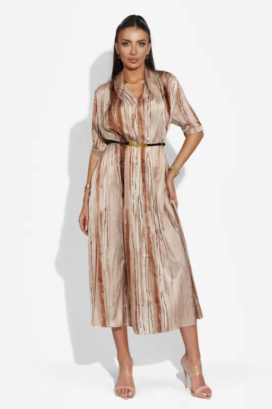 Rochie dama lunga maro Selage Bogas sold by bogas