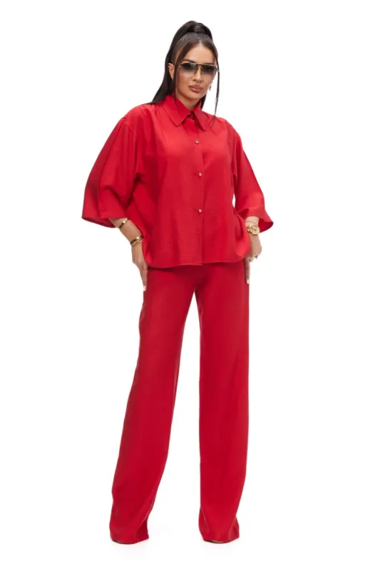Compleu dama casual rosu Sineky Bogas sold by bogas