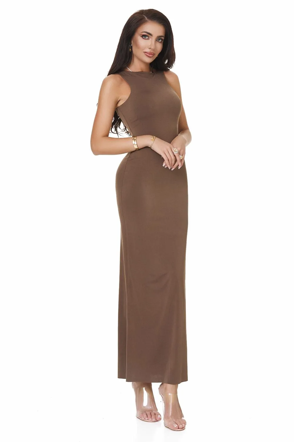 Rochie dama lunga kaki Prestele Bogas sold by bogas product image thumbnail 3