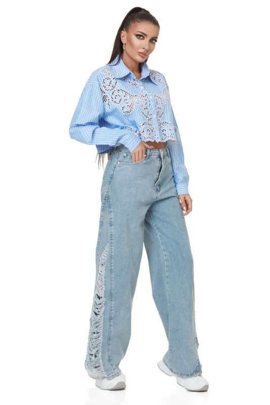 Blugi dama casual bleu Dealy Bogas sold by bogas