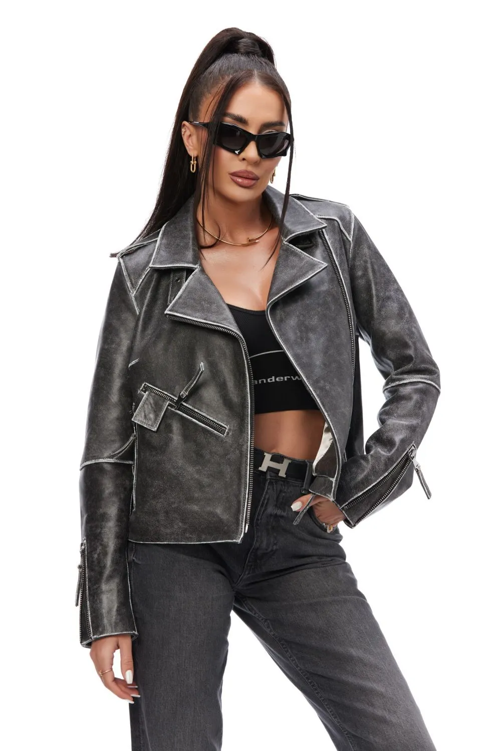 Geaca dama eleganta gri vintage Perdema Bogas sold by bogas product image thumbnail 2