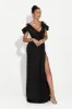 Rochie dama lunga neagra Soley Bogas sold by bogas