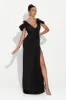 Rochie dama lunga neagra Soley Bogas sold by bogas