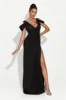 Rochie dama lunga neagra Soley Bogas sold by bogas