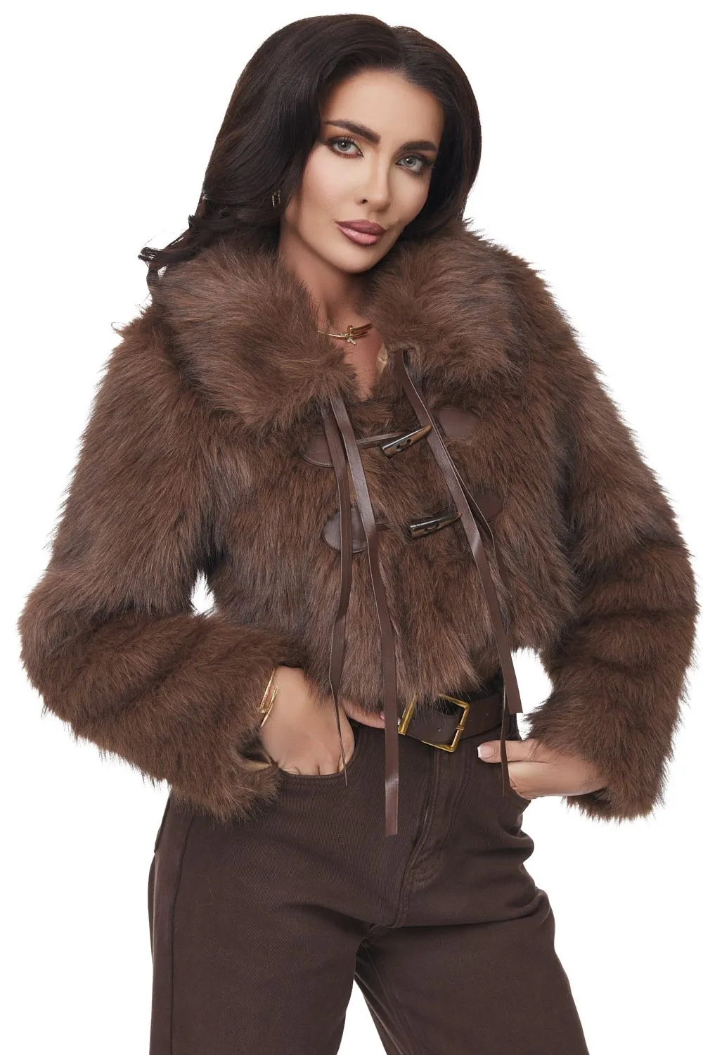 Haina de blana eleganta maro Tasyan Bogas sold by bogas