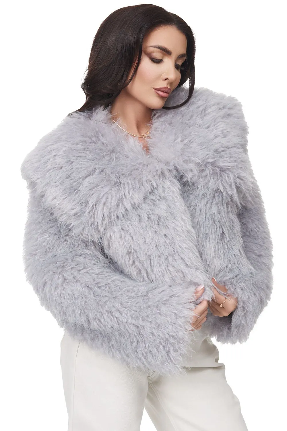 Haina de blana eleganta gri Laurete Bogas sold by bogas