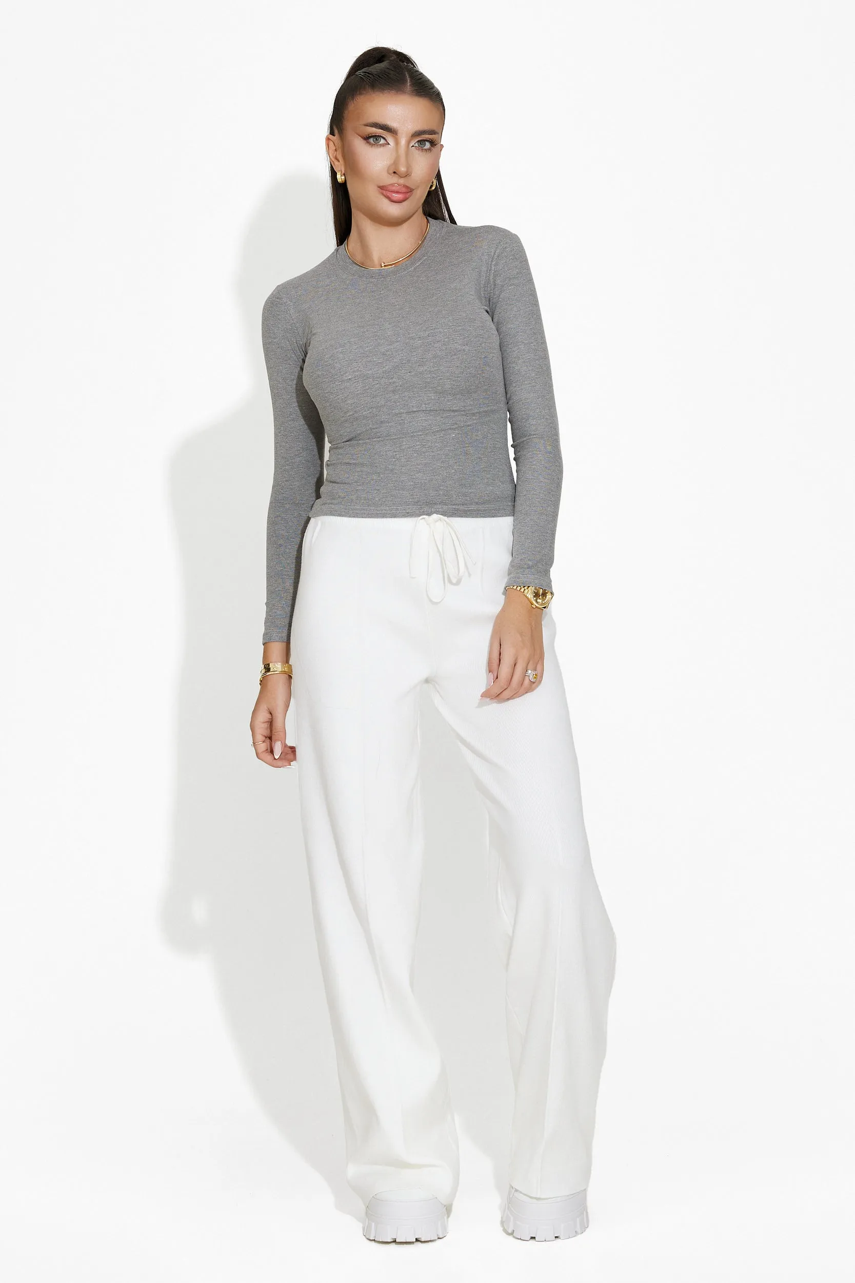 Bluza dama casual gri Adriene Bogas sold by bogas product image thumbnail 3