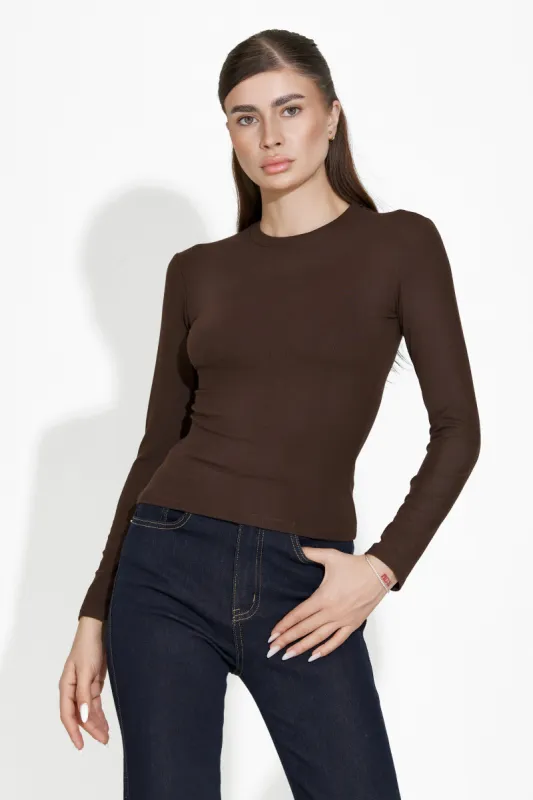 Bluza dama casual maro Adriene Bogas sold by bogas