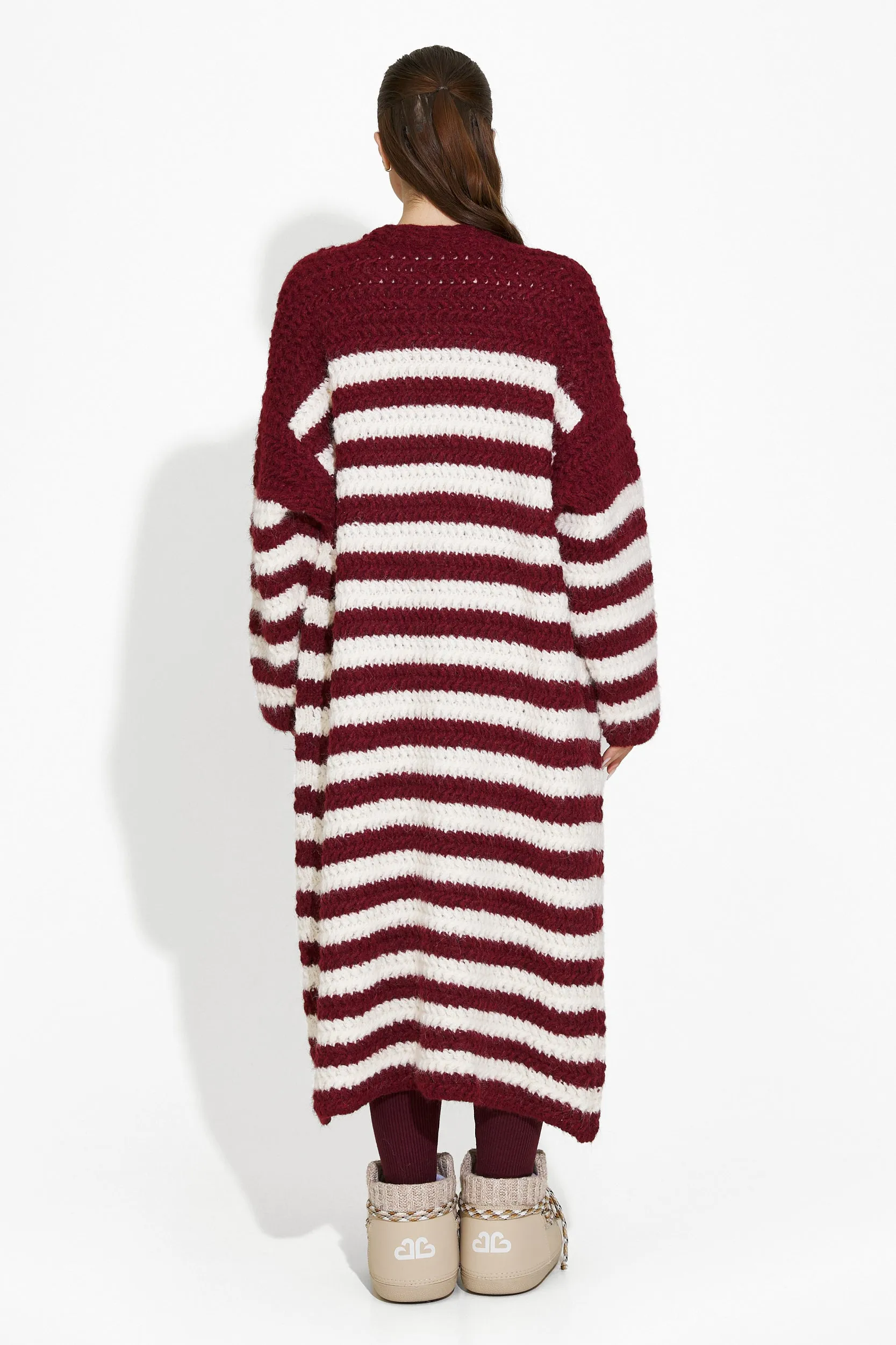 Cardigan dama casual burgundy Kathie Bogas sold by bogas product image thumbnail 2