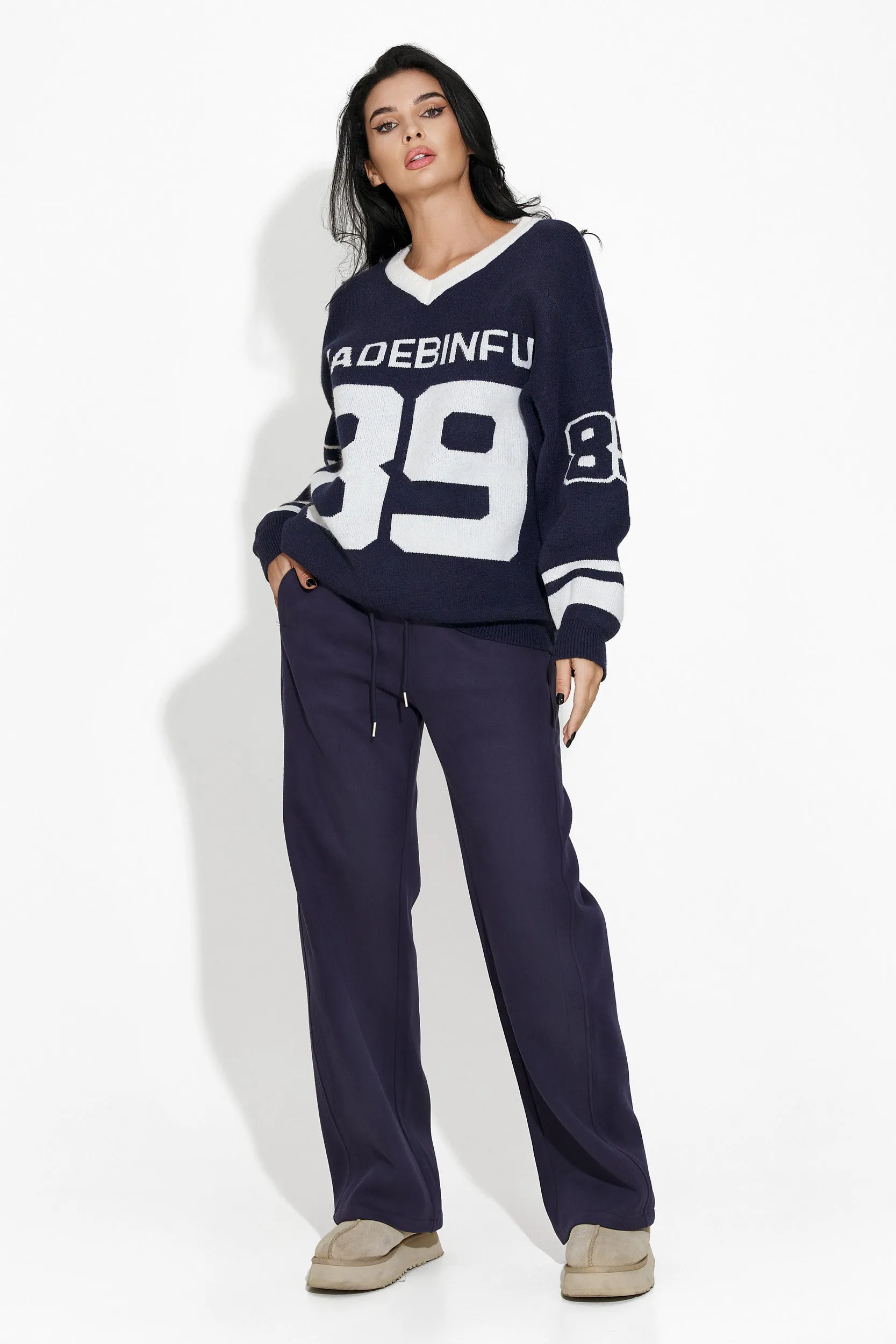 Pulover dama casual bleumarin Maxine Bogas sold by bogas product image thumbnail 4