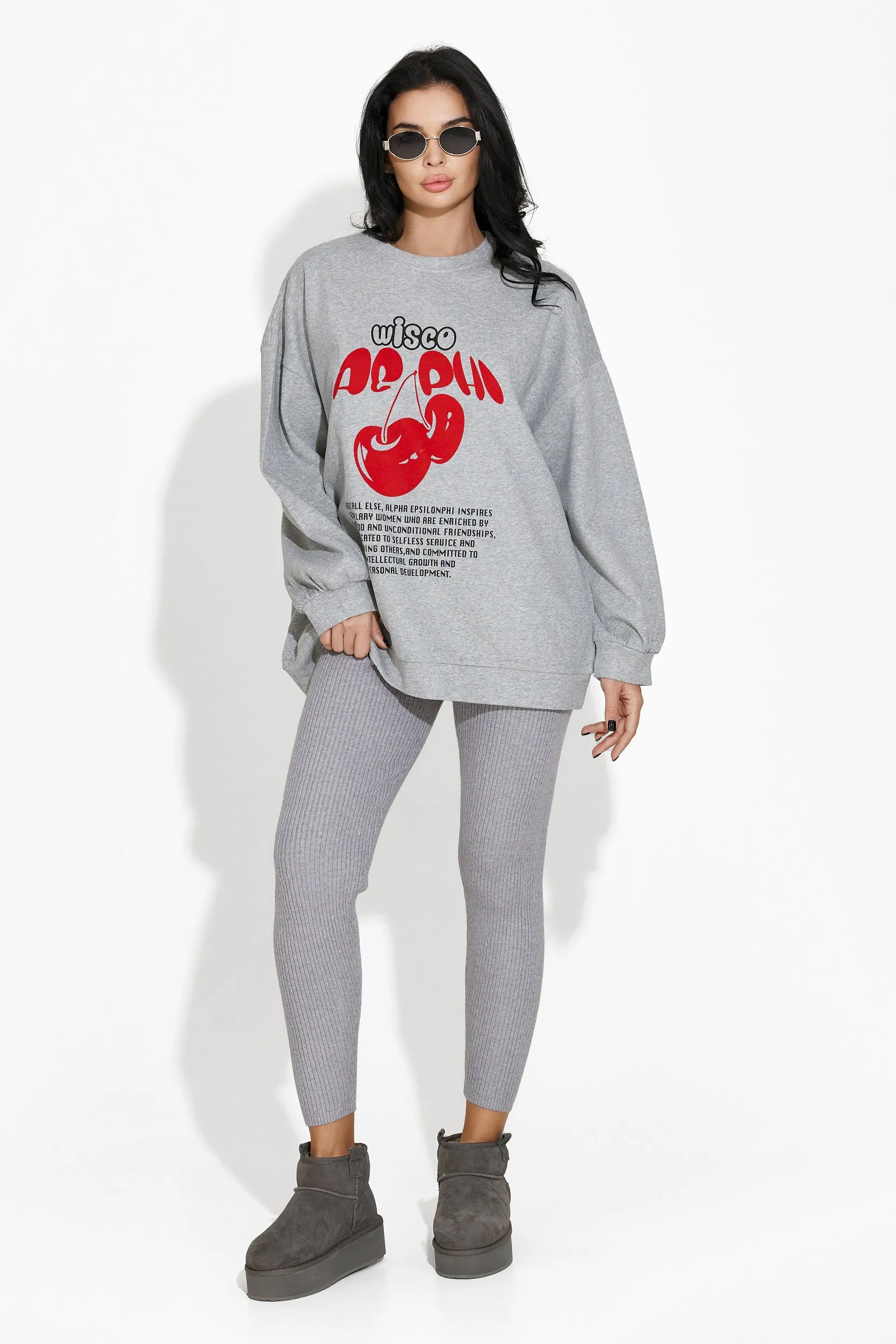 Colanti dama casual gri Athifa Bogas sold by bogas