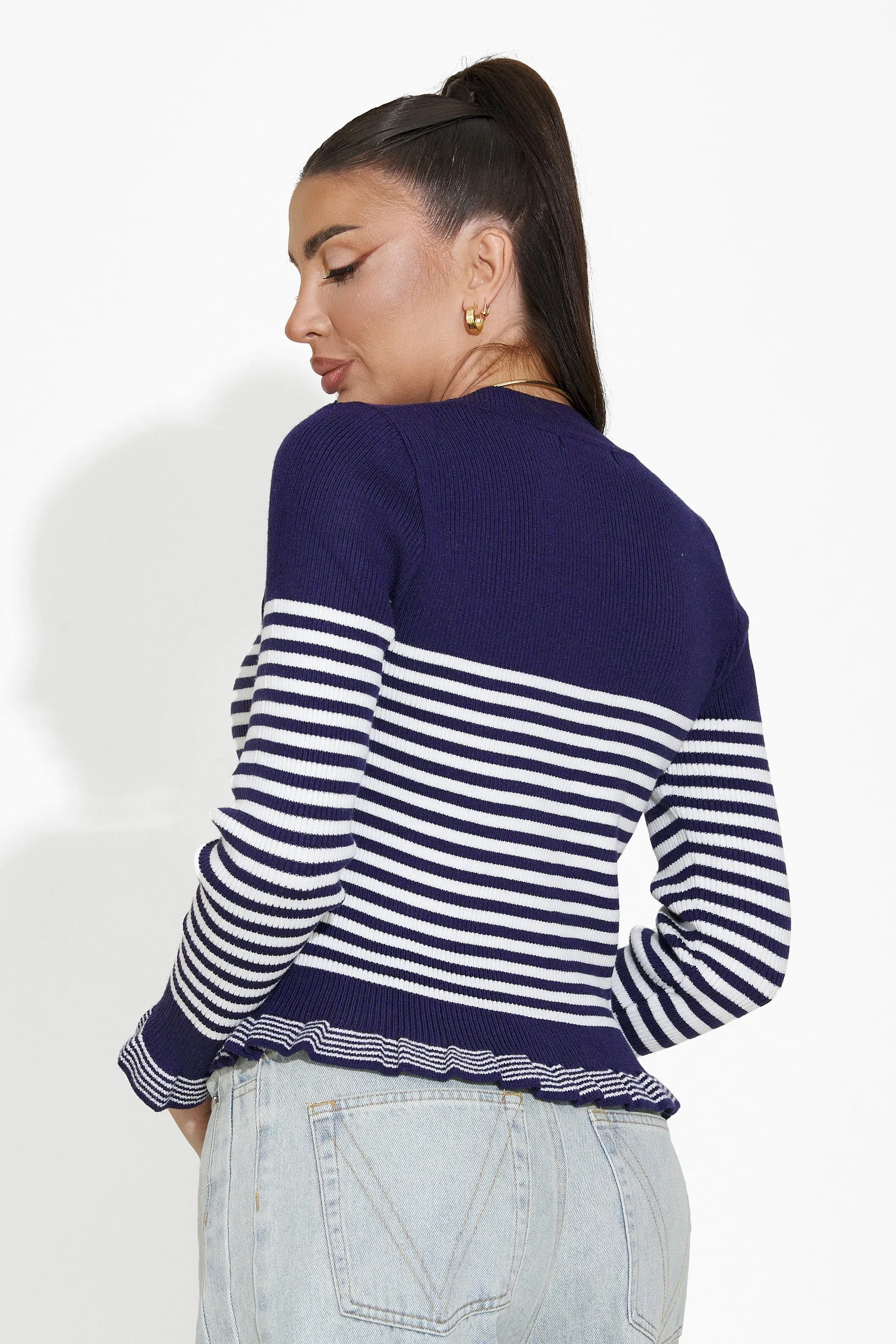 Pulover dama casual bleumarin Suelen Bogas sold by bogas product image thumbnail 2