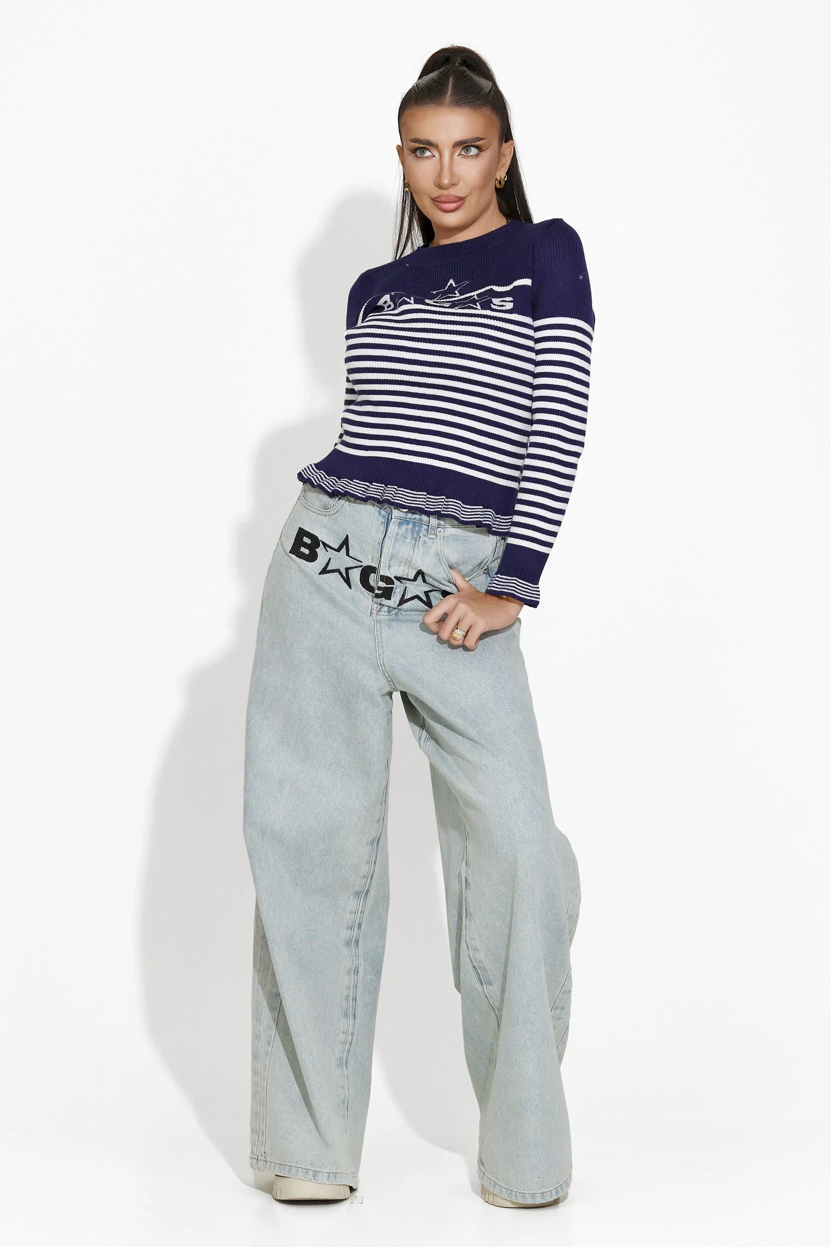 Pulover dama casual bleumarin Suelen Bogas sold by bogas product image thumbnail 3