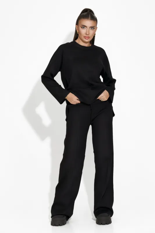 Compleu cu pantaloni negru Elisia Bogas sold by bogas