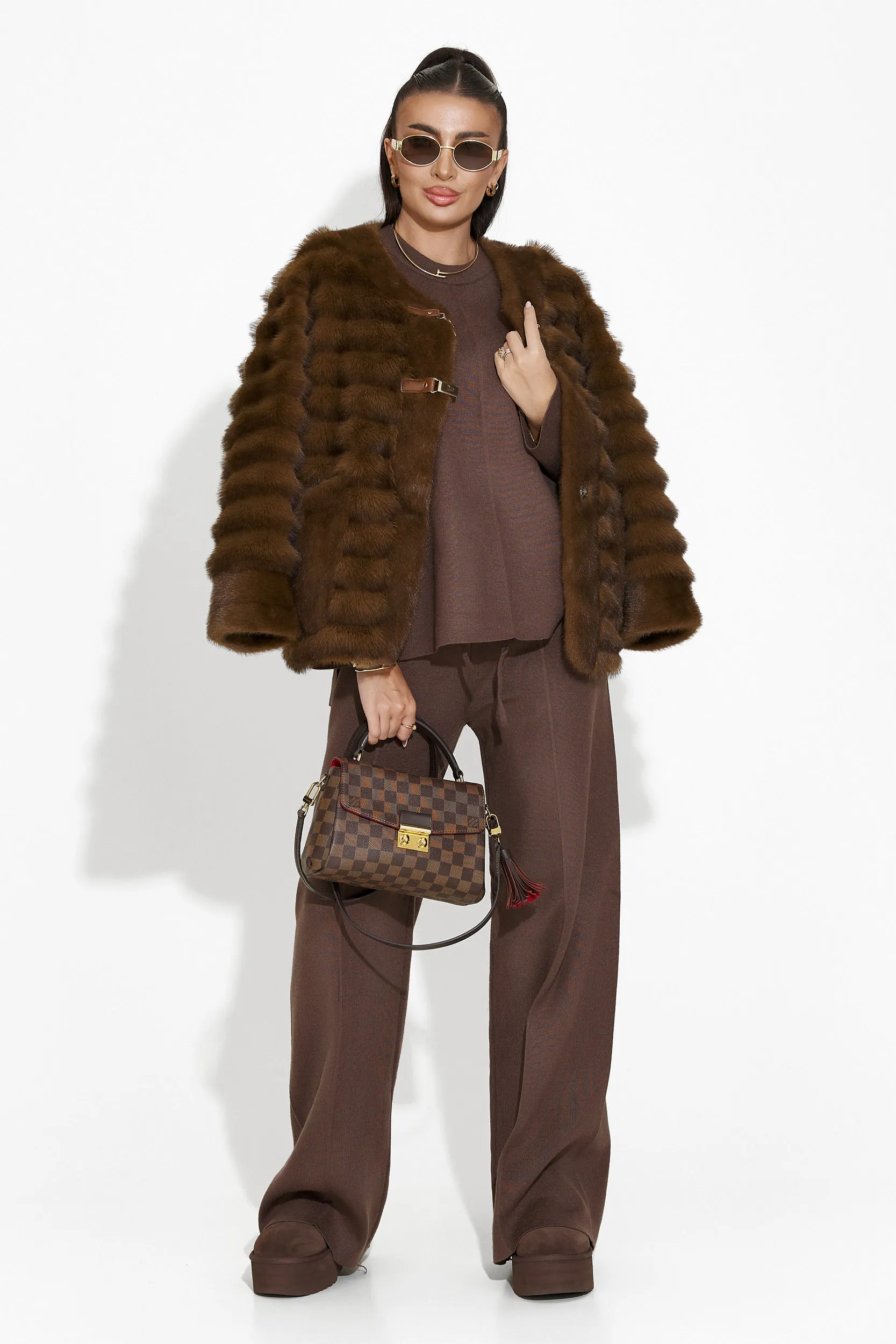 Compleu cu pantaloni maro Elisia Bogas sold by bogas product image thumbnail 4