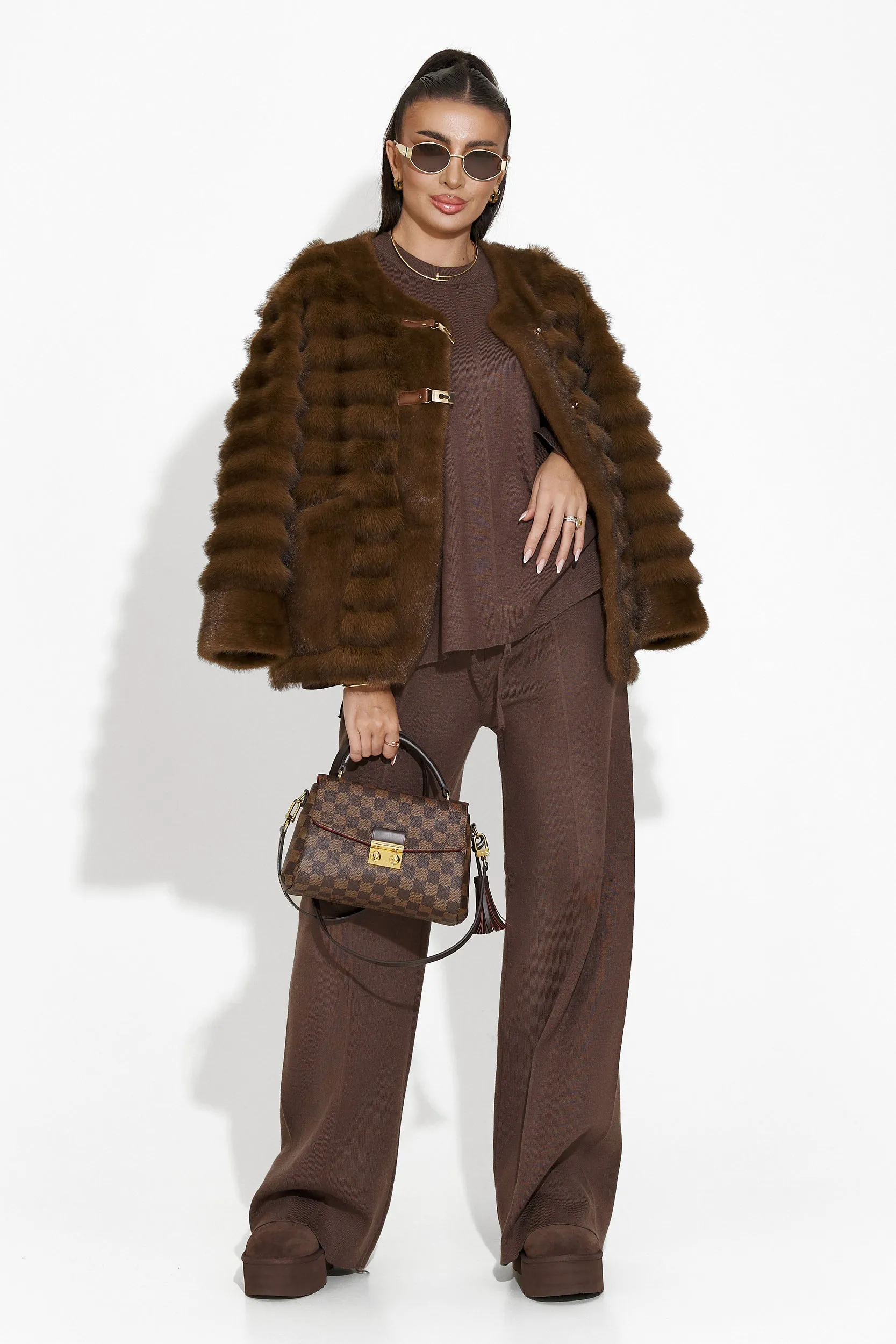 Compleu cu pantaloni maro Elisia Bogas sold by bogas product image thumbnail 3