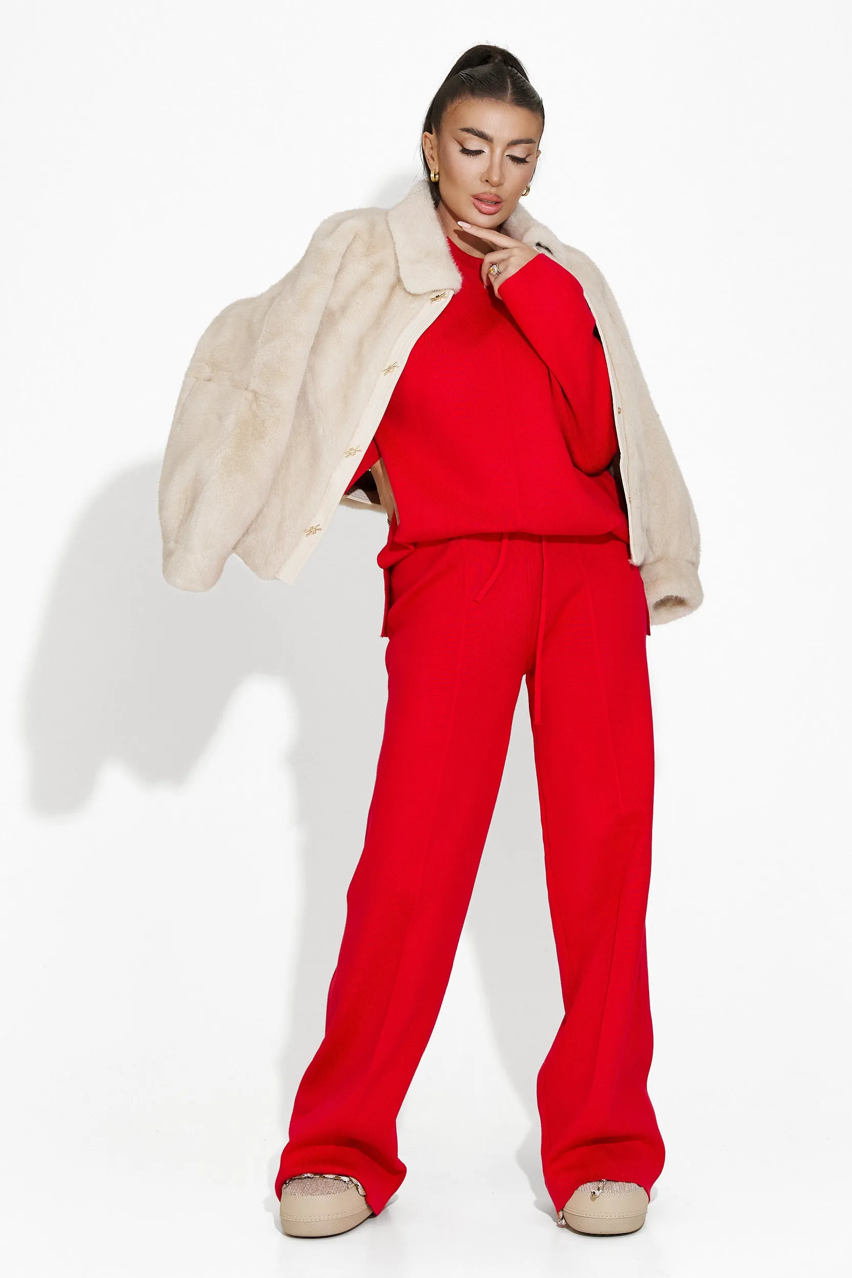 Compleu cu pantaloni rosu Elisia Bogas sold by bogas product image thumbnail 3