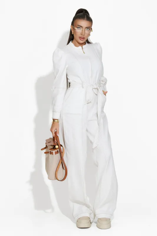Salopeta dama casual alba Tuyet Bogas sold by bogas