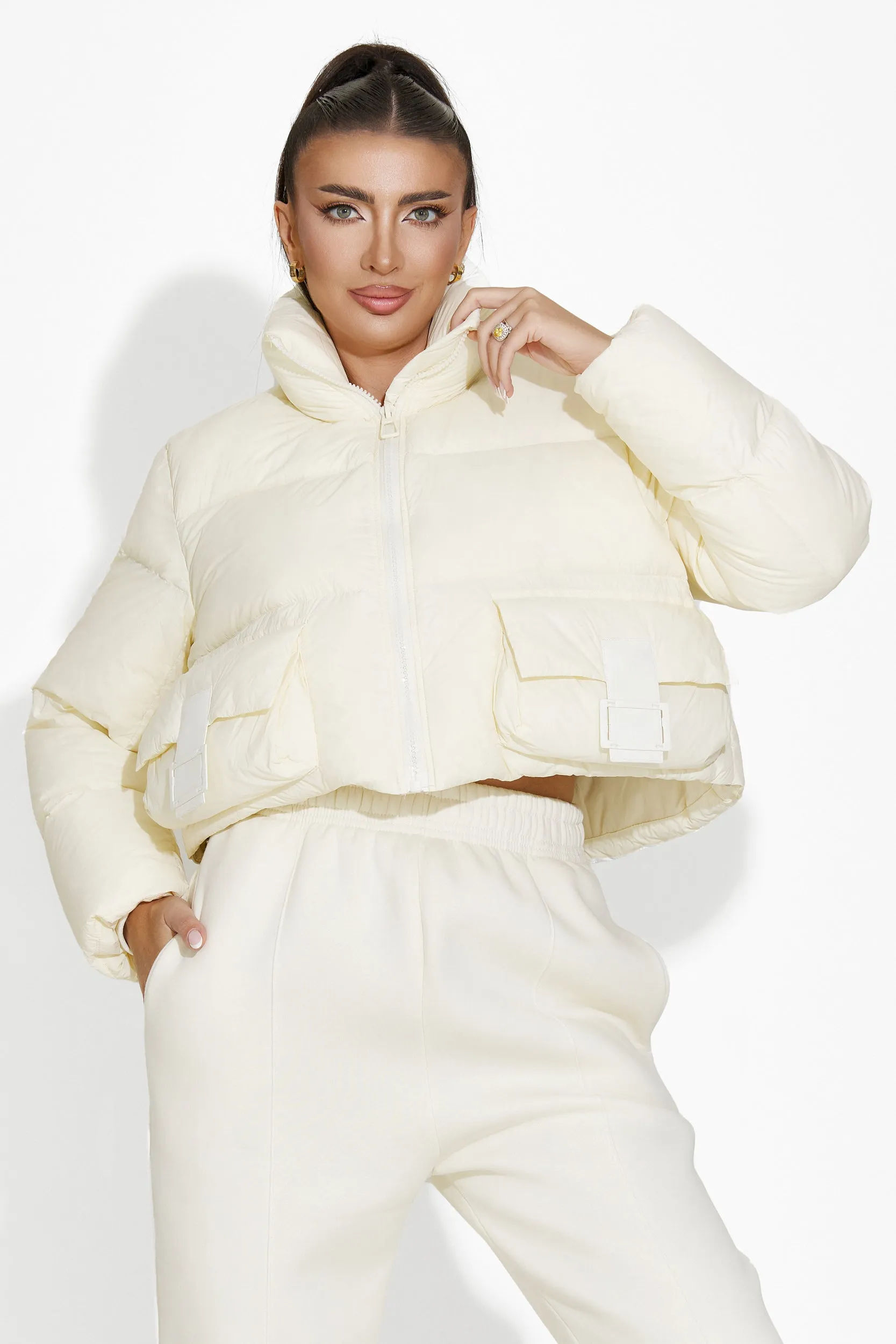 Geaca dama casual bej Zeyla Bogas sold by bogas product image thumbnail 4