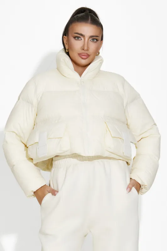 Geaca dama casual bej Zeyla Bogas sold by bogas