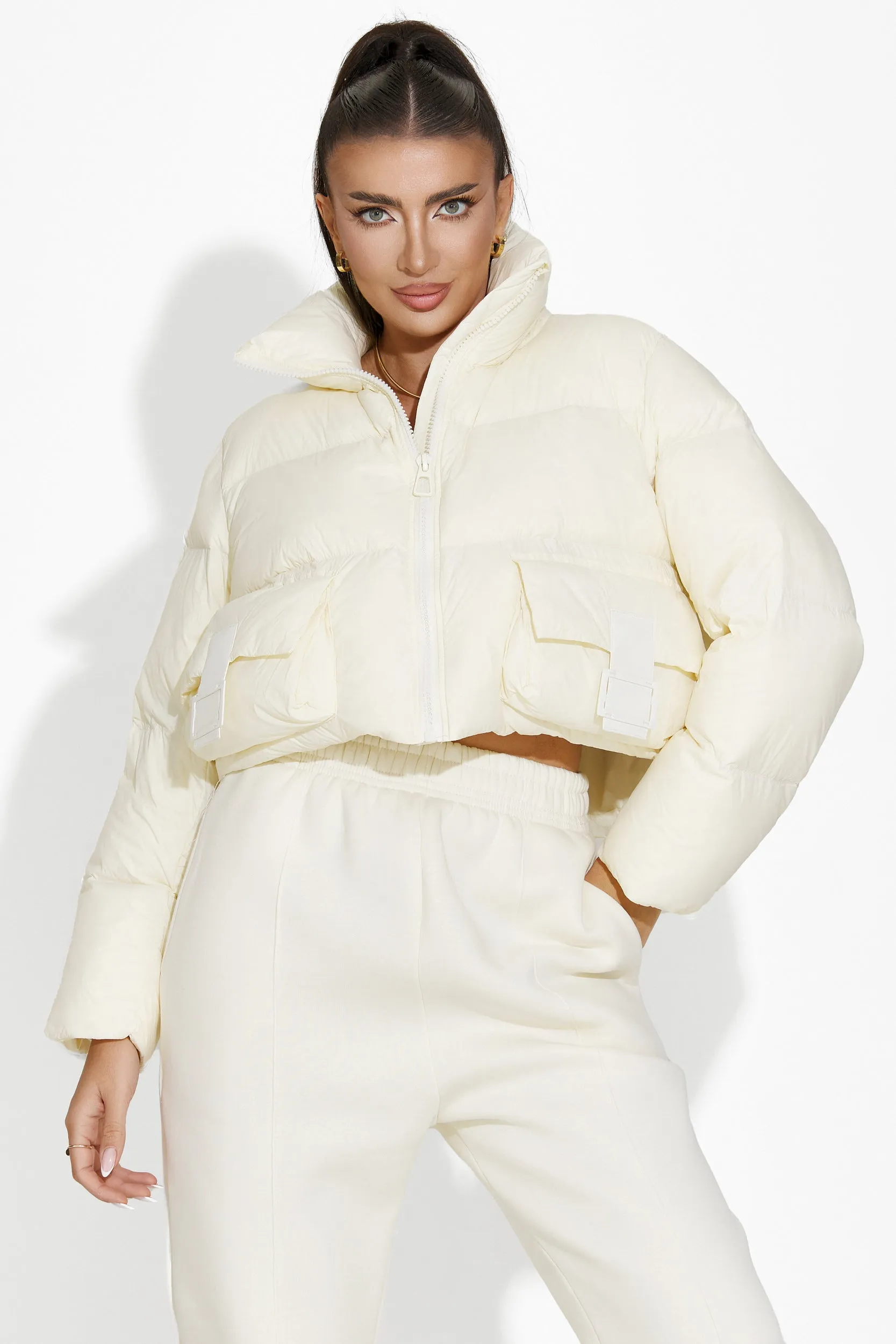 Geaca dama casual bej Zeyla Bogas sold by bogas product image thumbnail 5