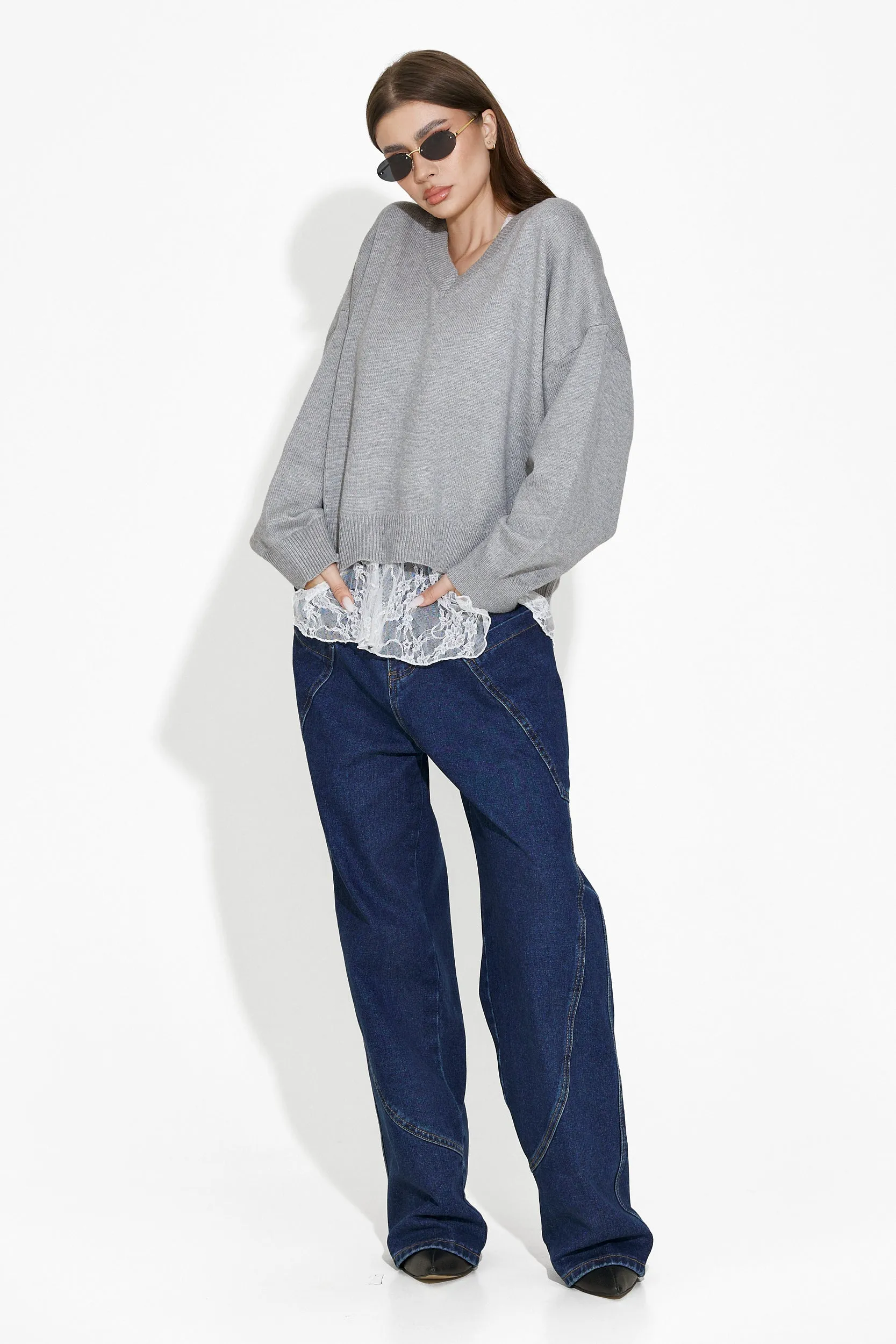 Pulover dama casual gri Emetha Bogas sold by bogas product image thumbnail 5